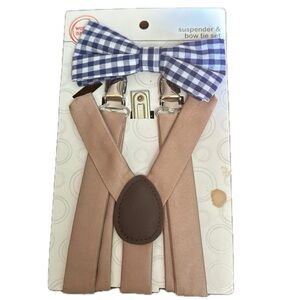 Boys Suspender & Bow Tie Set One Size NEW
